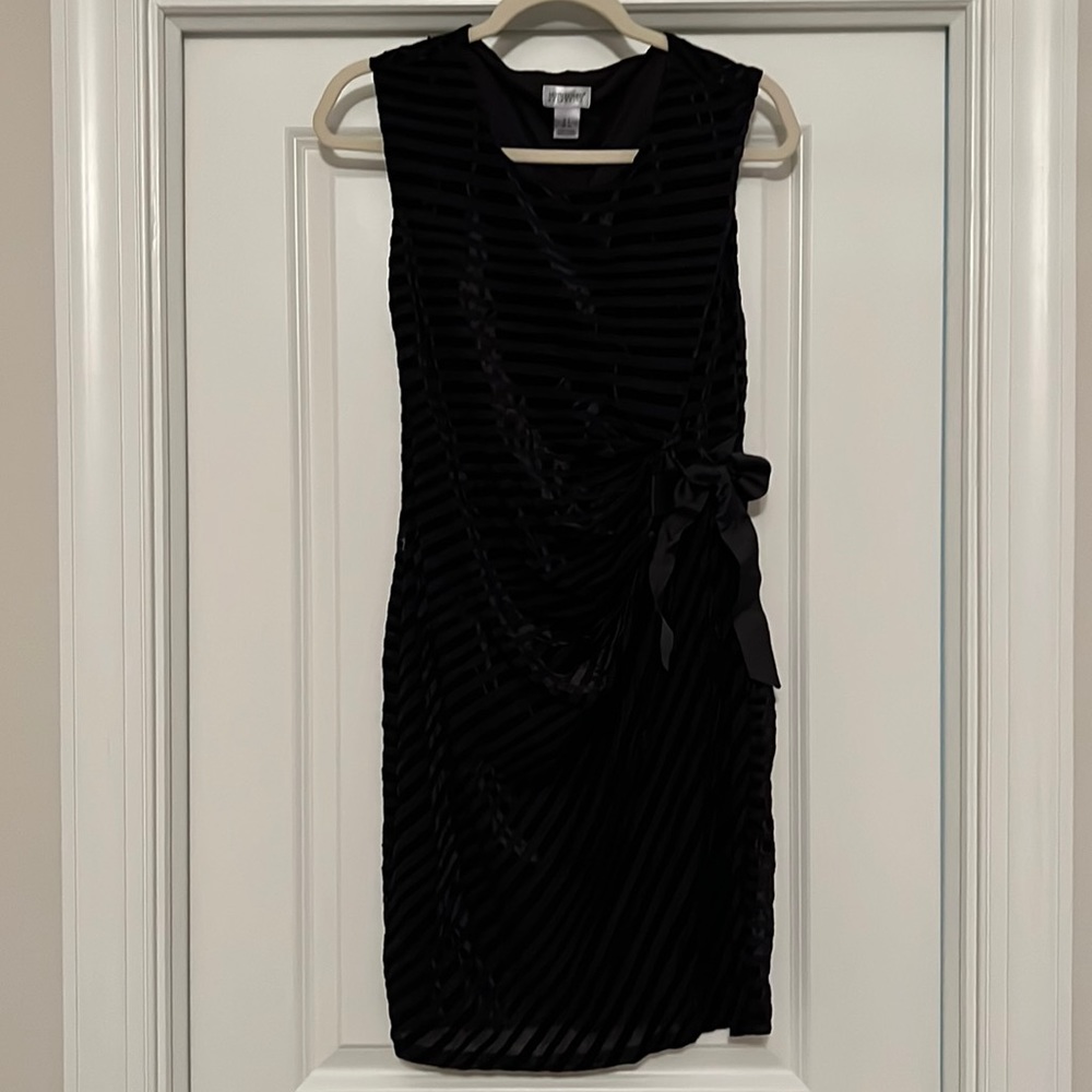 Motherhood Maternity black velvet dress